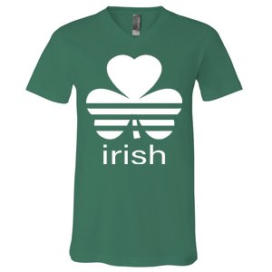 Irish Shamrock Logo V-Neck T-Shirt