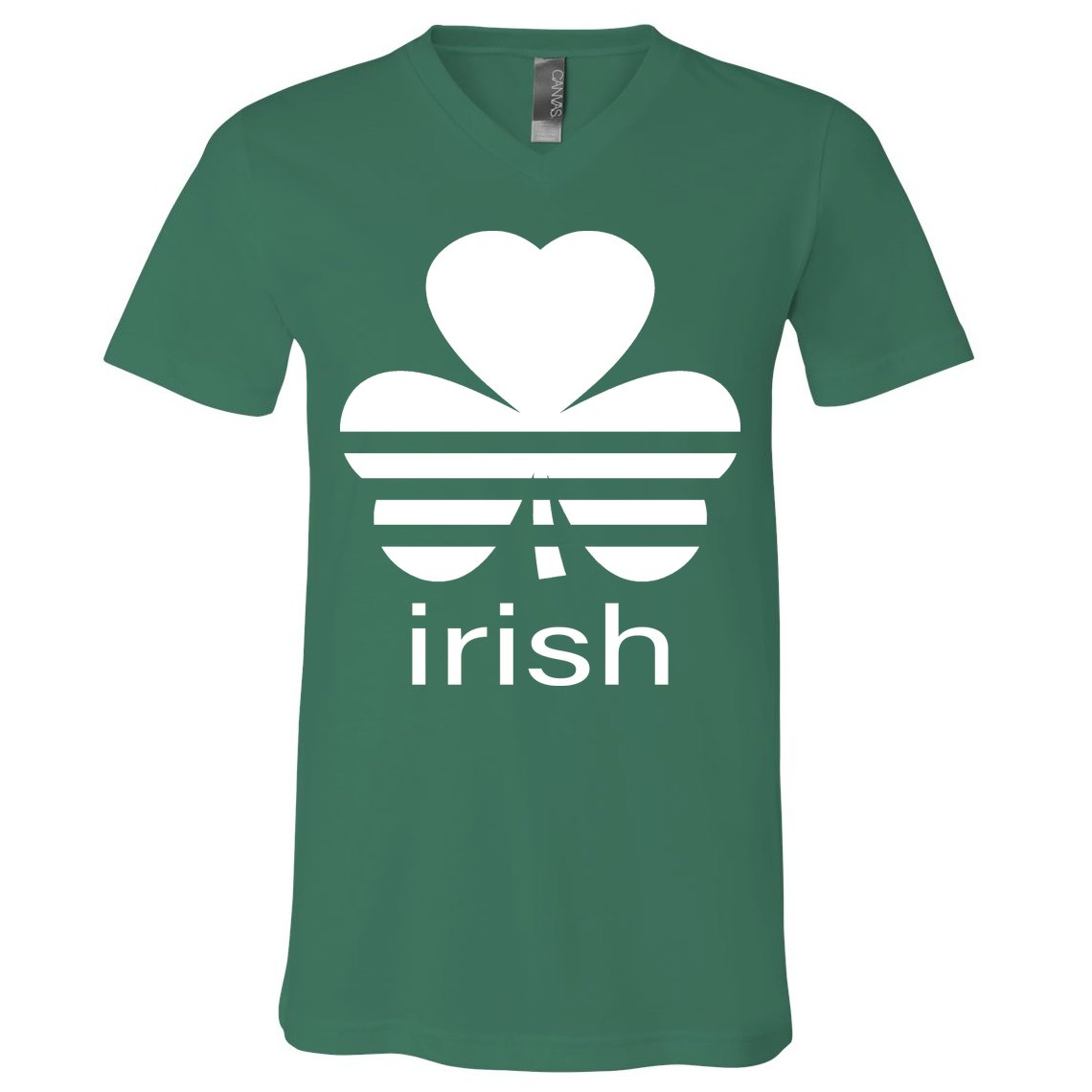 Irish Shamrock Logo V-Neck T-Shirt
