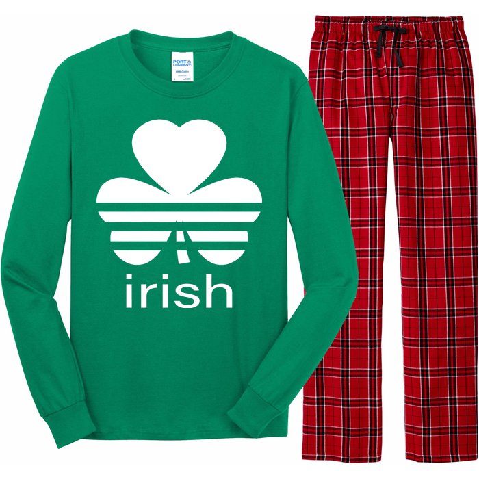 Irish Shamrock Logo Long Sleeve Pajama Set