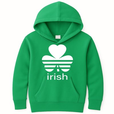 Irish Shamrock Logo Kids Hoodie