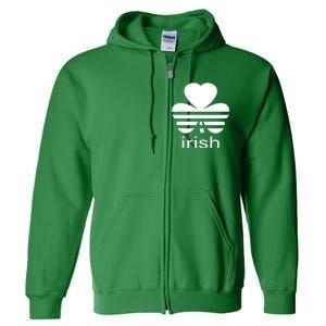 Irish Shamrock Logo Full Zip Hoodie