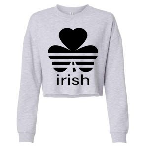 Irish Shamrock Logo Cropped Pullover Crew