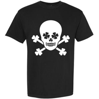 Irish Shamrock Skull Garment-Dyed Heavyweight T-Shirt