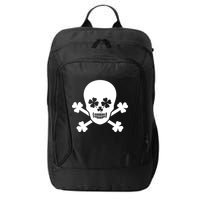 Irish Shamrock Skull City Backpack