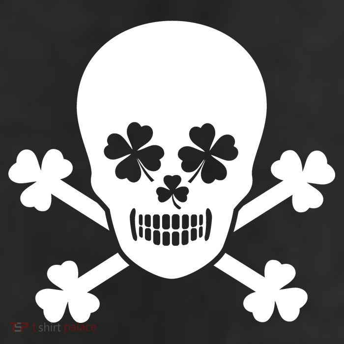 Irish Shamrock Skull 11oz C Handle Ceramic Mug
