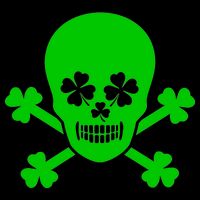 Irish Shamrock Skull 16oz Travel Tumbler
