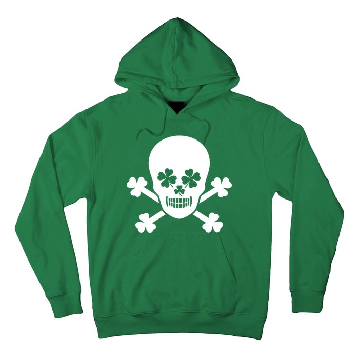 Irish Shamrock Skull Hoodie