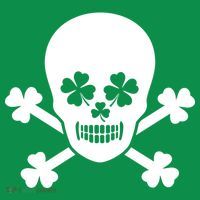 Irish Shamrock Skull Hoodie