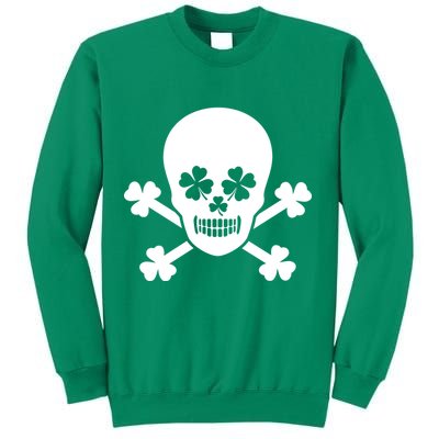 Irish Shamrock Skull Sweatshirt