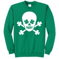 Irish Shamrock Skull Sweatshirt