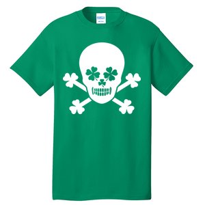 Irish Shamrock Skull Tall T-Shirt