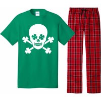 Irish Shamrock Skull Pajama Set