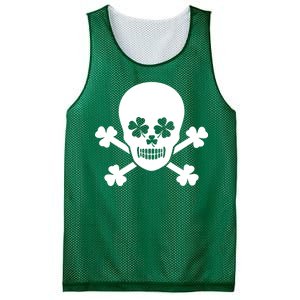 Irish Shamrock Skull Mesh Reversible Basketball Jersey Tank