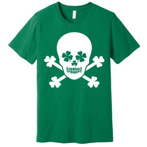 Irish Shamrock Skull Premium T-Shirt