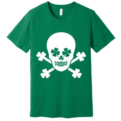 Irish Shamrock Skull Premium T-Shirt