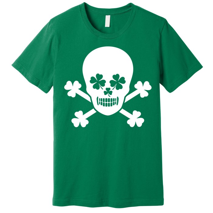 Irish Shamrock Skull Premium T-Shirt