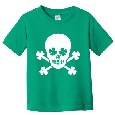 Irish Shamrock Skull Toddler T-Shirt