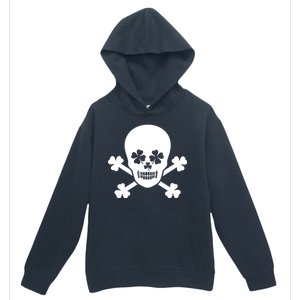 Irish Shamrock Skull Urban Pullover Hoodie