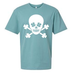 Irish Shamrock Skull Sueded Cloud Jersey T-Shirt