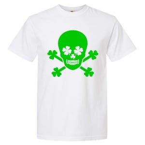 Irish Shamrock Skull Garment-Dyed Heavyweight T-Shirt