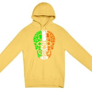 Irish Skull Ireland Clover Premium Pullover Hoodie