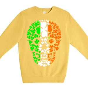 Irish Skull Ireland Clover Premium Crewneck Sweatshirt