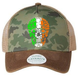 Irish Skull Ireland Clover Legacy Tie Dye Trucker Hat