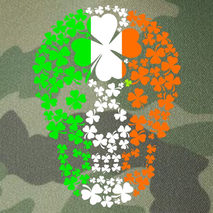 Irish Skull Ireland Clover Legacy Tie Dye Trucker Hat