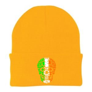 Irish Skull Ireland Clover Knit Cap Winter Beanie