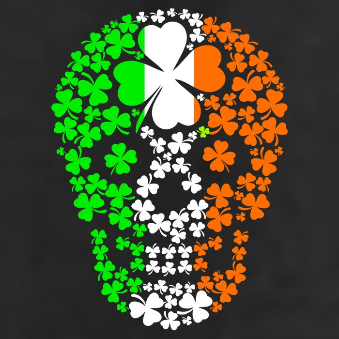 Irish Skull Ireland Clover Cool Comfort Performance Bucket Hat