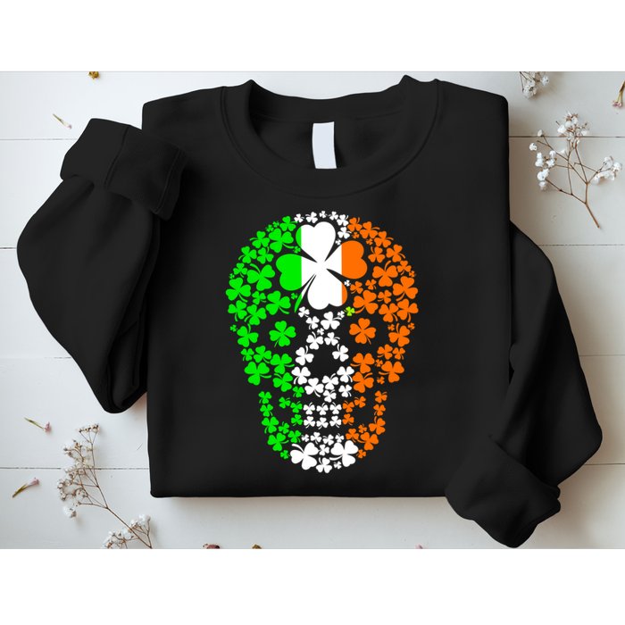 Irish Skull Ireland Clover Sweatshirt