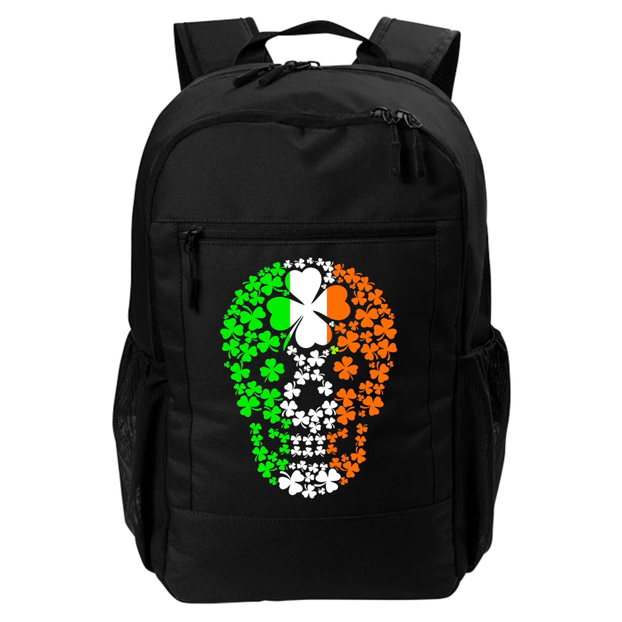 Irish Skull Ireland Clover Backpack