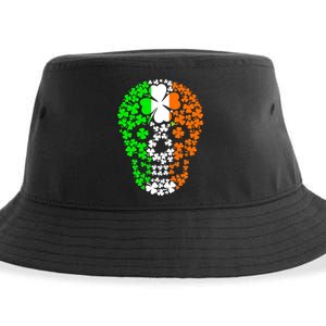 Irish Skull Ireland Clover Sustainable Bucket Hat