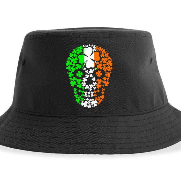 Irish Skull Ireland Clover Sustainable Bucket Hat