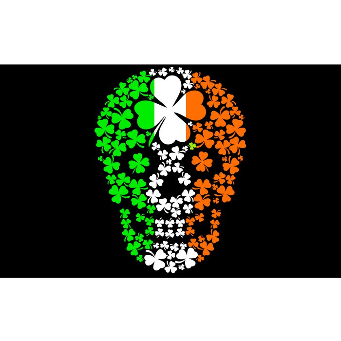 Irish Skull Ireland Clover Bumper Sticker