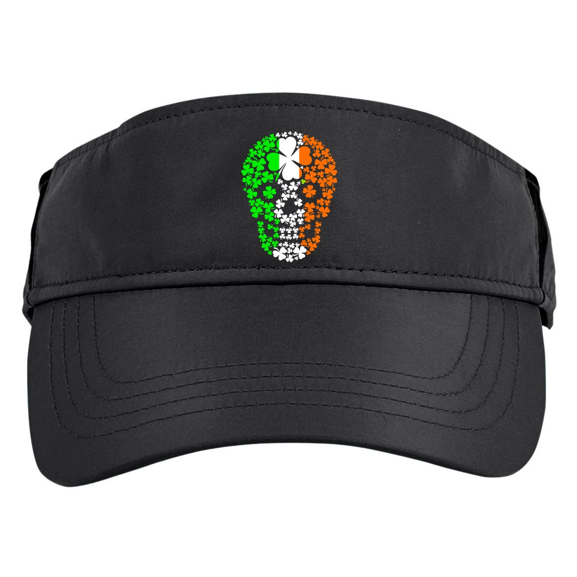 Irish Skull Ireland Clover Adult Drive Performance Visor