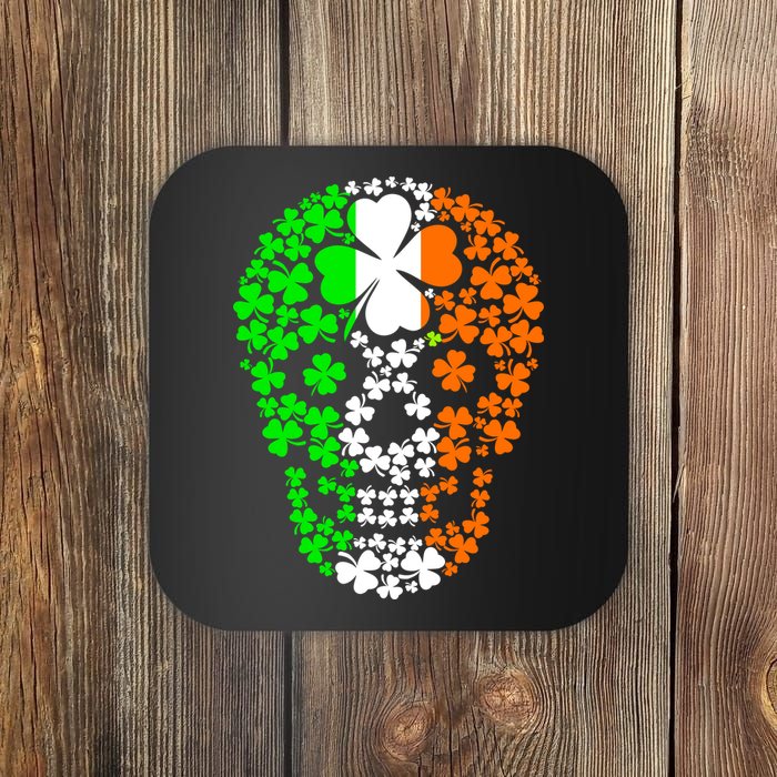 Irish Skull Ireland Clover Coaster