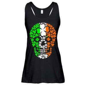 Irish Skull Ireland Clover Ladies Essential Flowy Tank