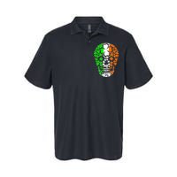 Irish Skull Ireland Clover Softstyle Adult Sport Polo