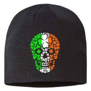 Irish Skull Ireland Clover Sustainable Beanie