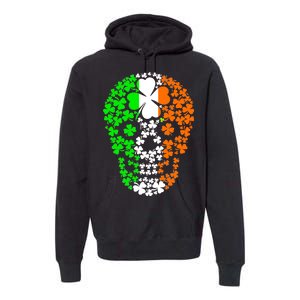 Irish Skull Ireland Clover Premium Hoodie