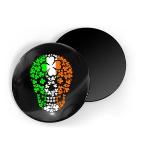 Irish Skull Ireland Clover Magnet