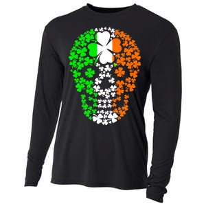 Irish Skull Ireland Clover Cooling Performance Long Sleeve Crew