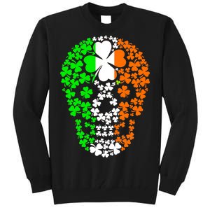 Irish Skull Ireland Clover Tall Sweatshirt