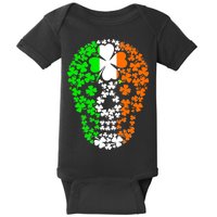 Irish Skull Ireland Clover Baby Bodysuit