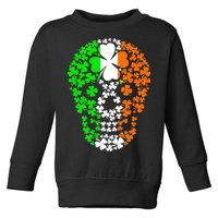 Irish Skull Ireland Clover Toddler Sweatshirt