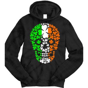 Irish Skull Ireland Clover Tie Dye Hoodie