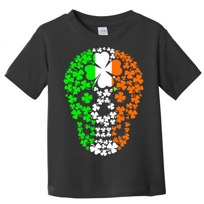 Irish Skull Ireland Clover Toddler T-Shirt