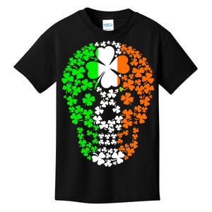 Irish Skull Ireland Clover Kids T-Shirt