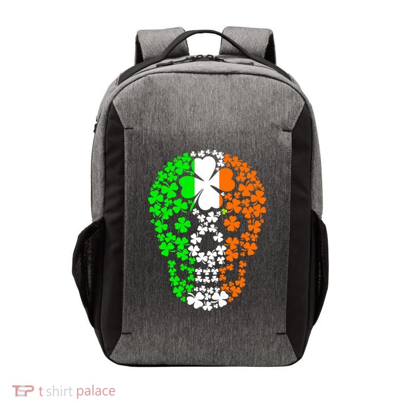 Irish Skull Ireland Clover Vector Backpack